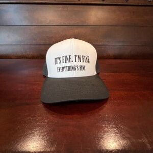 Black and White Trucker Hat